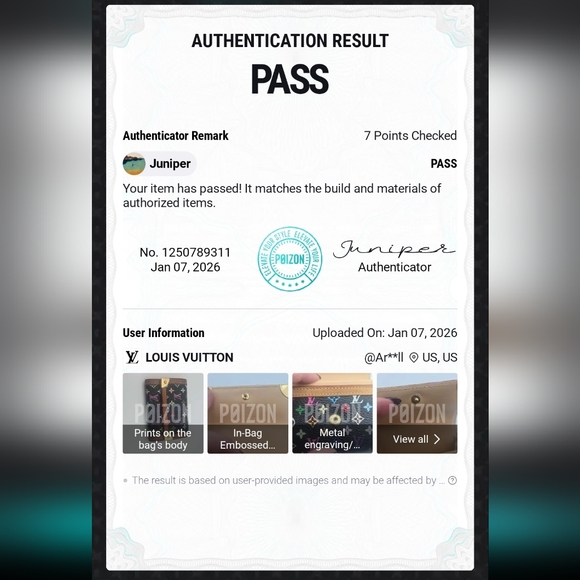 Louis Vuitton Mono Multicolor Porte Monnaie Plat Coin Wallet (VERY GOOD)COA✨️ - Picture 16 of 16